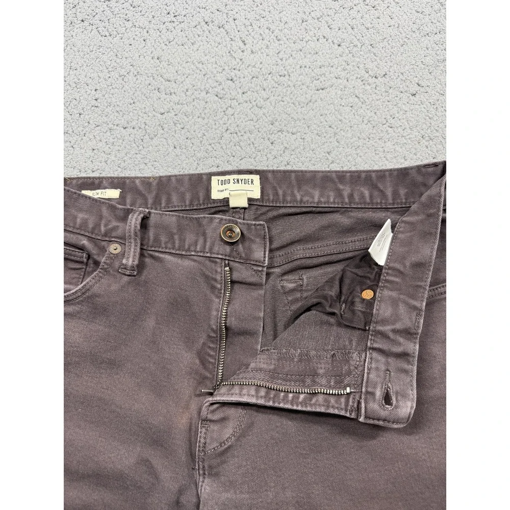 Todd Snyder Jeans Mens 32x27‎ Brown Slim Fit Stretch Denim Casual 5-Pocket